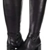 Naturalizer Women Boots Shore Wide Shaft, Black Leather -NATURALIZER Sales 61nrKG PGiL. AC SR736920