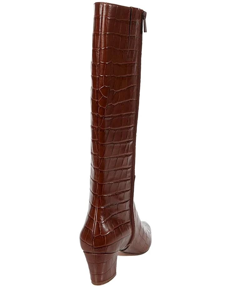 Naturalizer Women Boots Melanie Regular Shaft, Lodge Brown Croco Print Leather 7 Naturalizer Women Boots Melanie Regular Shaft, Lodge Brown Croco Print Leather - Image 5
