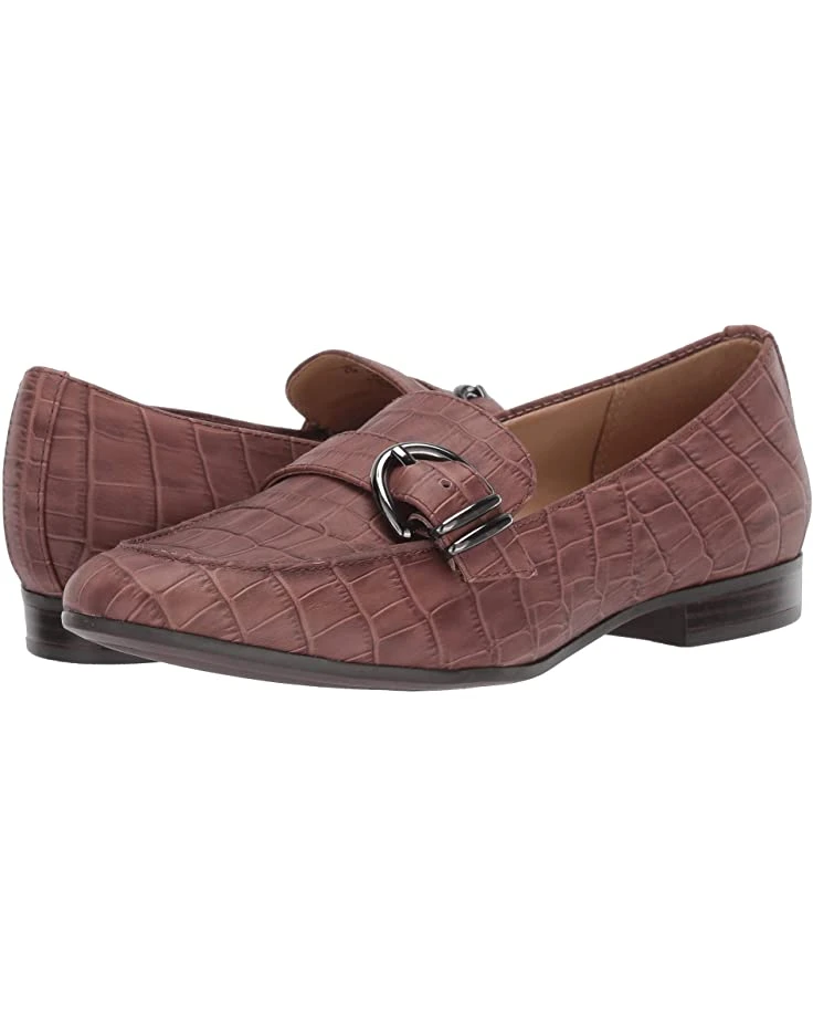 Naturalizer Women Loafers Janie, Cocoa Powder Crocco Print Leather 3 Naturalizer Women Loafers Janie, Cocoa Powder Crocco Print Leather
