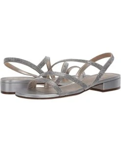 Naturalizer Women Sandals Maya, Silver Microfiber