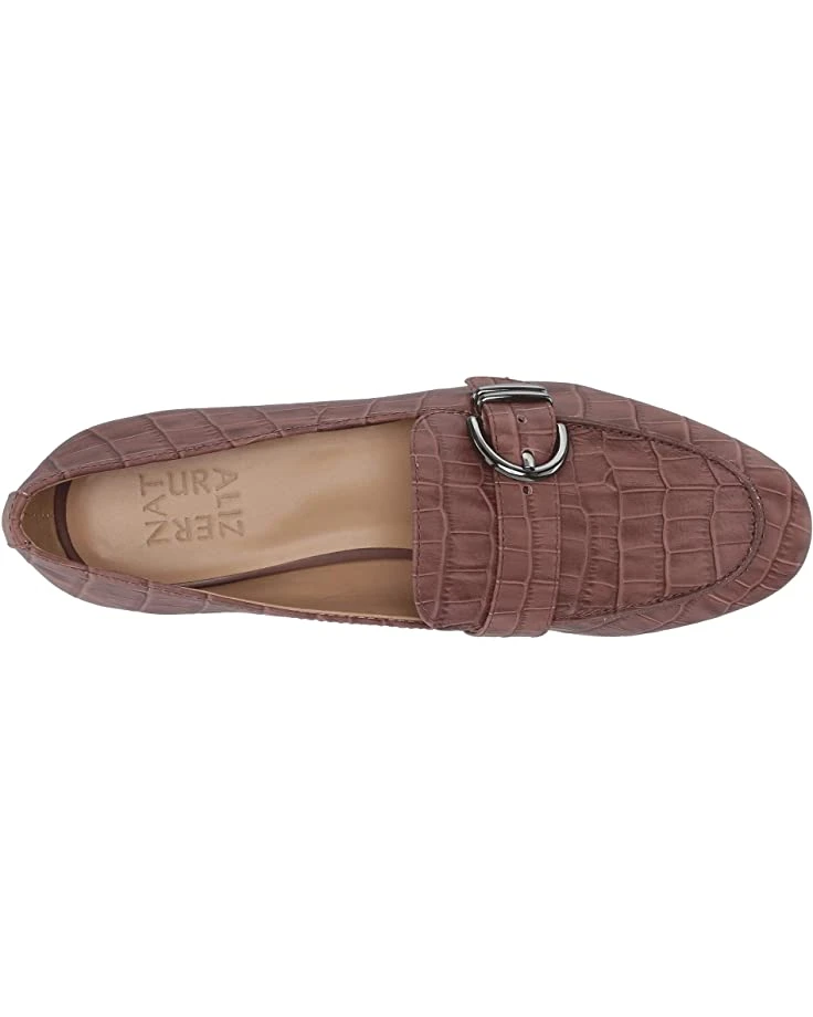 Naturalizer Women Loafers Janie, Cocoa Powder Crocco Print Leather 4 Naturalizer Women Loafers Janie, Cocoa Powder Crocco Print Leather - Image 2