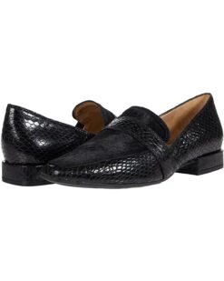 Naturalizer Women Loafers Cicero, Black Snake Print Leather/Brahma