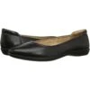 Naturalizer Women Flats Flexy, Black Leather