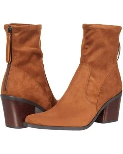 Naturalizer Women Boots Ella, Chestnut Stretch Microfiber